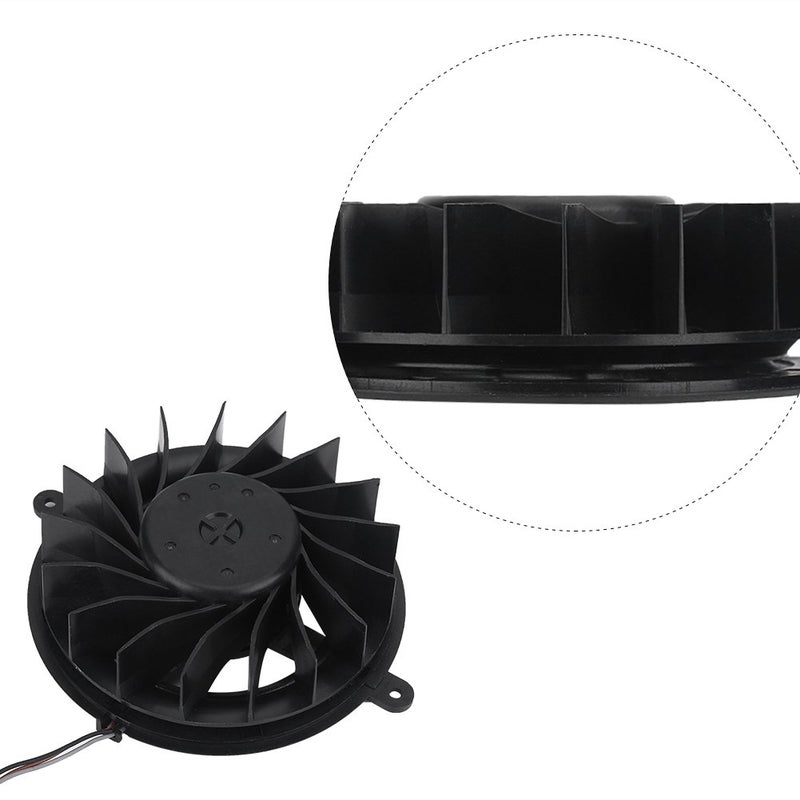 Socobeta Replacement Internal Cooling Fan 17 Blades Replacement Internal Cooling Fan Cooler for PS3 Slim - Image 2